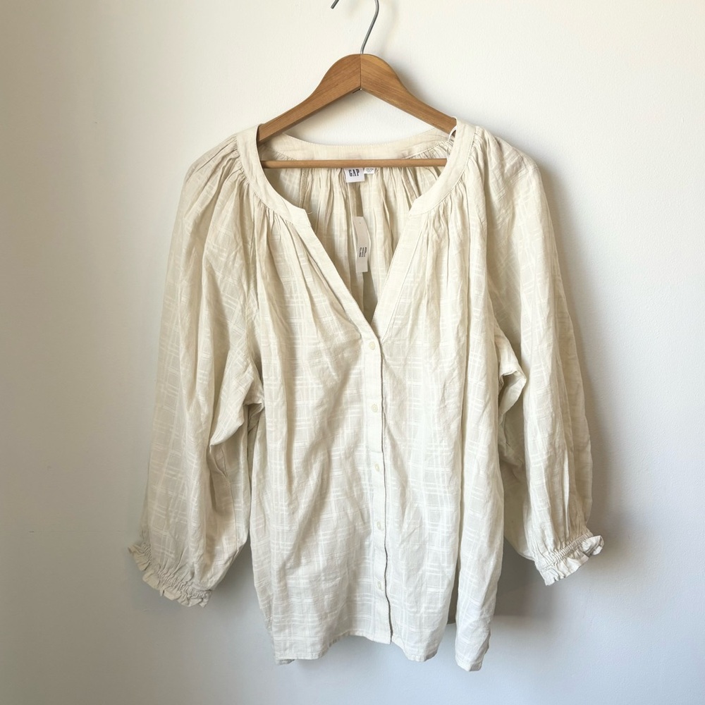 Cream Blouse // GAP